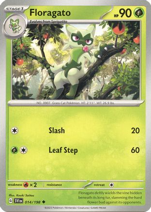 Floragato (014/198) [SV01 Scarlet & Violet Base Set] Reverse Holofoil - Uncommon