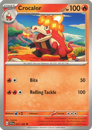 Crocalor (037/198) [SV01 Scarlet & Violet Base Set] Reverse Holofoil - Uncommon