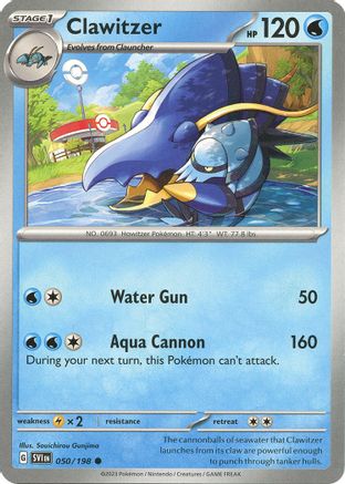 Clawitzer (050/198) [SV01 Scarlet & Violet Base Set] Reverse Holofoil - Common