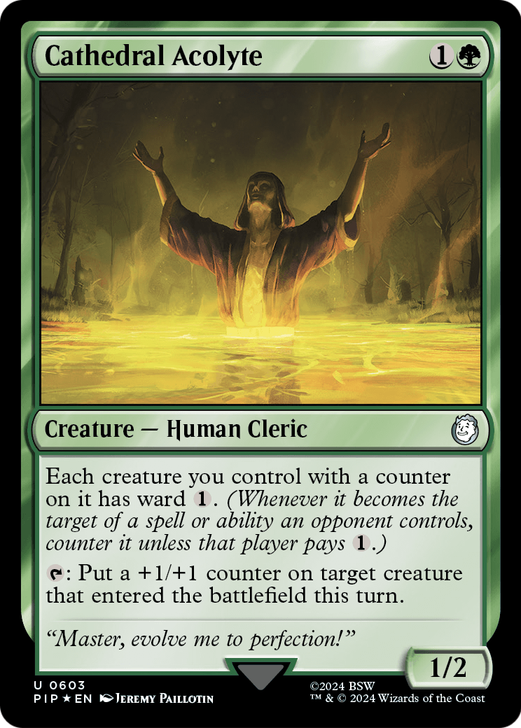 Cathedral Acolyte (Surge Foil) (PIP-603) [Fallout] Foil