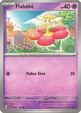 Flabebe (091/198) [SV01 Scarlet & Violet Base Set] Reverse Holofoil - Common