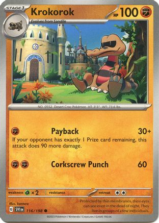 Krokorok (116/198) [SV01 Scarlet & Violet Base Set] - Common
