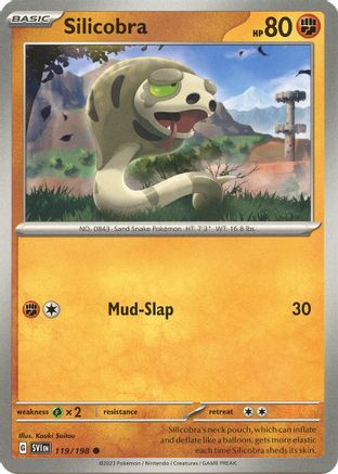 Silicobra (119/198) [SV01 Scarlet & Violet Base Set] Reverse Holofoil - Common