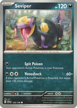 Seviper (128/198) [SV01 Scarlet & Violet Base Set] - Common