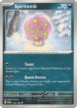 Spiritomb (129/198) [SV01 Scarlet & Violet Base Set] - Uncommon