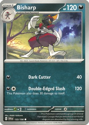 Bisharp (133/198) [SV01 Scarlet & Violet Base Set] Reverse Holofoil - Common