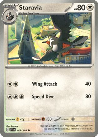 Staravia (149/198) [SV01 Scarlet & Violet Base Set] Reverse Holofoil - Common