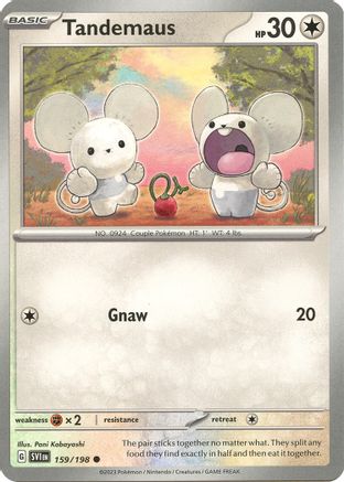 Tandemaus (159/198) [SV01 Scarlet & Violet Base Set] Reverse Holofoil - Common