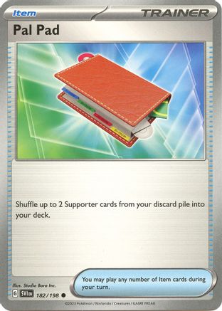 Pal Pad (182/198) [SV01 Scarlet & Violet Base Set] Reverse Holofoil - Common