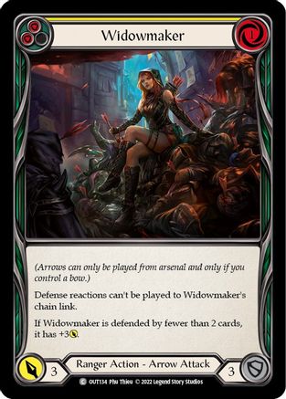 Widowmaker (Yellow) (OUT134) - Outsiders Rainbow Foil