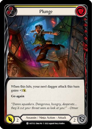 Plunge (Yellow) (OUT152) - Outsiders Rainbow Foil