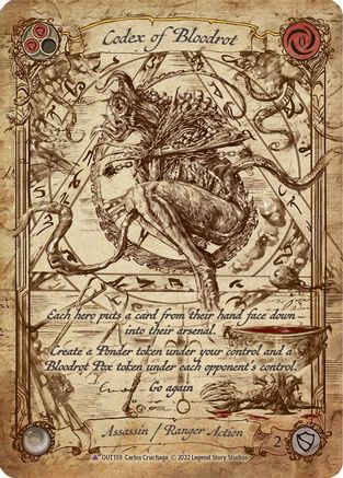 Codex of Bloodrot (Marvel) (OUT159) - Outsiders Cold Foil