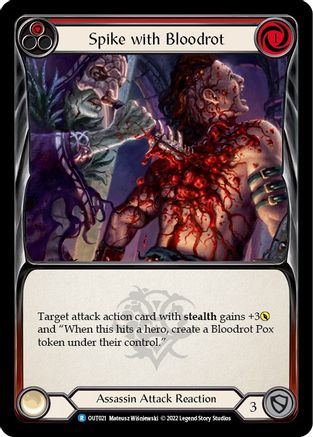 Spike with Bloodrot (Red) (OUT021) - Outsiders Rainbow Foil