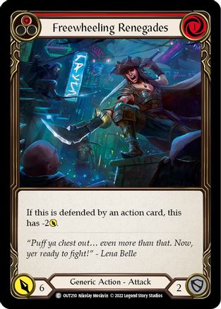 Freewheeling Renegades (Red) (OUT210) - Outsiders Rainbow Foil