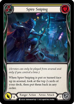 Spire Sniping (Yellow) (AZL022) - Blitz Deck: Outsiders - Azalea