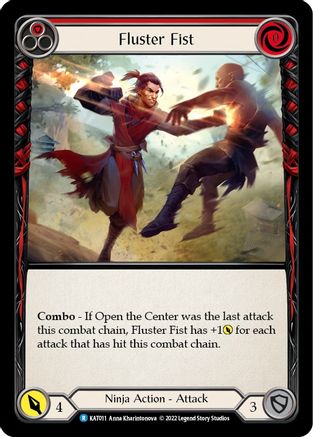 Fluster Fist (Red) (KAT011) - Blitz Deck: Outsiders - Katsu
