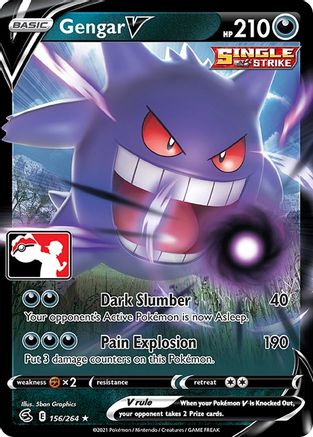 Gengar V (156/264) [Prize Pack Series Cards] Holofoil - Ultra Rare