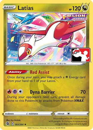 Latias (193/264) [Prize Pack Series Cards] - Rare