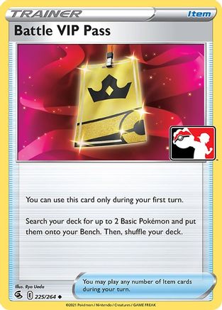 Battle VIP Pass (225/264) [Prize Pack Series Cards] - Uncommon