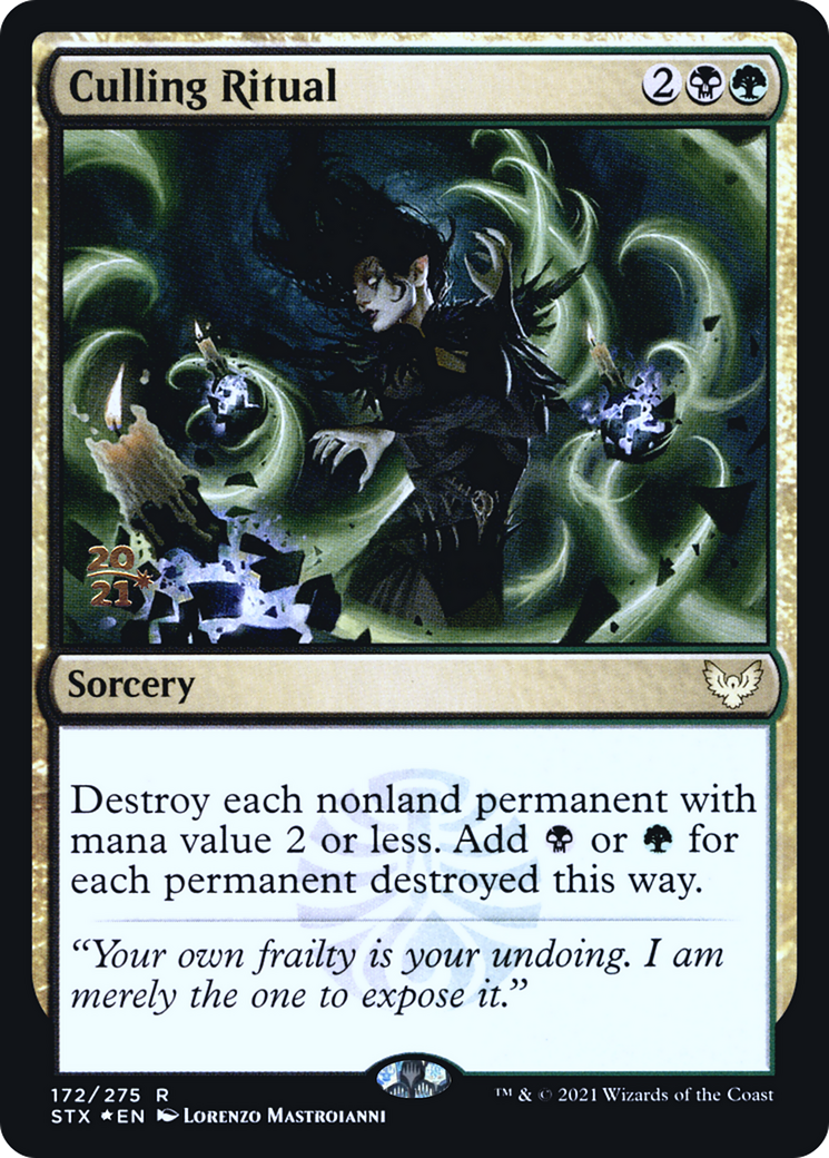 Culling Ritual (PRE-172) [Strixhaven: School of Mages Promos] Foil