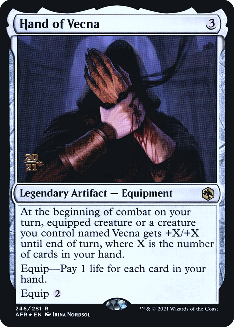 Hand of Vecna (PRE-246) [Adventures in the Forgotten Realms Promos] Foil