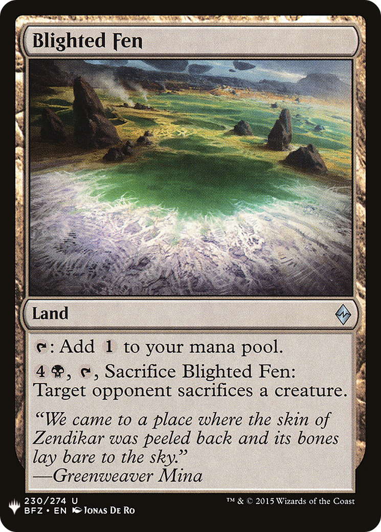 Blighted Fen (LIST-230) [The List]