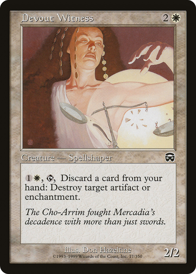 Devout Witness (MMQ-017) [Mercadian Masques]