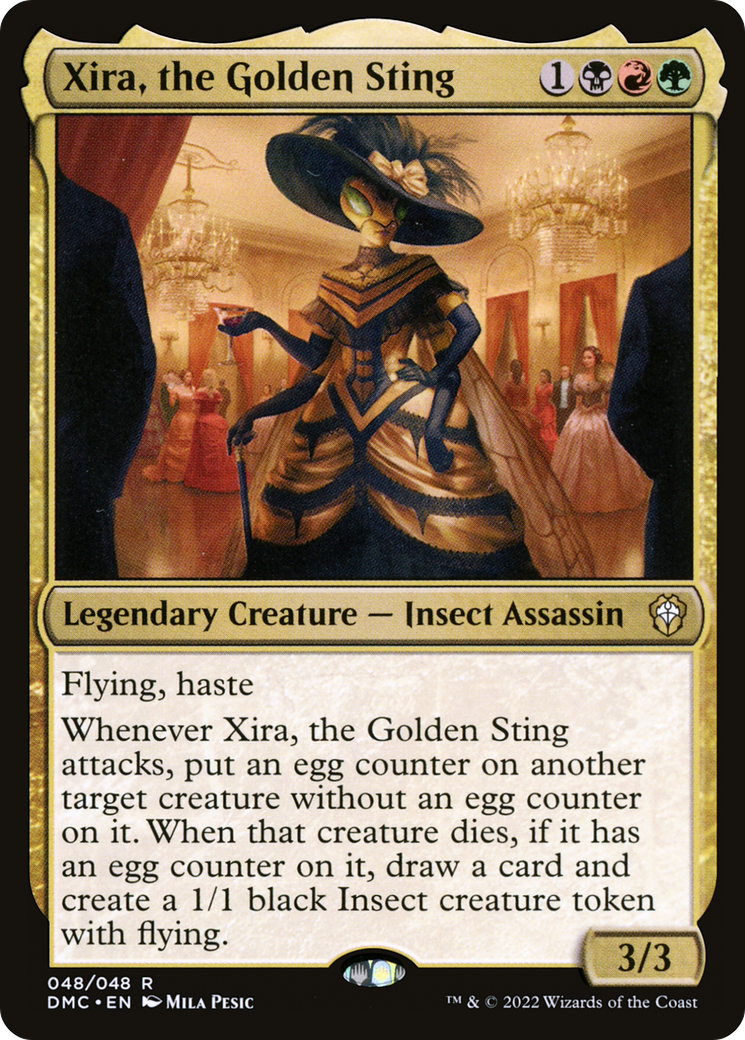 Xira, the Golden Sting (DMC-048) [Dominaria United Commander] Foil