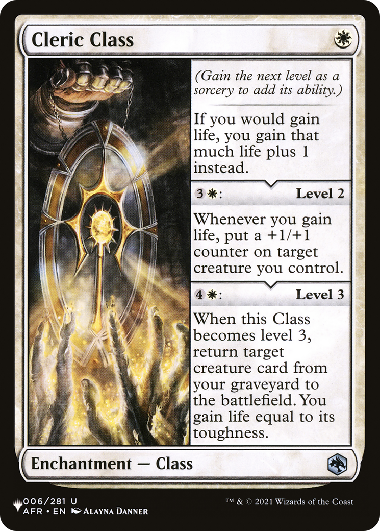 Cleric Class (LIST-006/281) [The List]