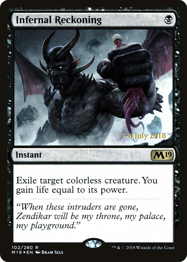 Infernal Reckoning (PRE-102) [Core Set 2019 Promos] Foil