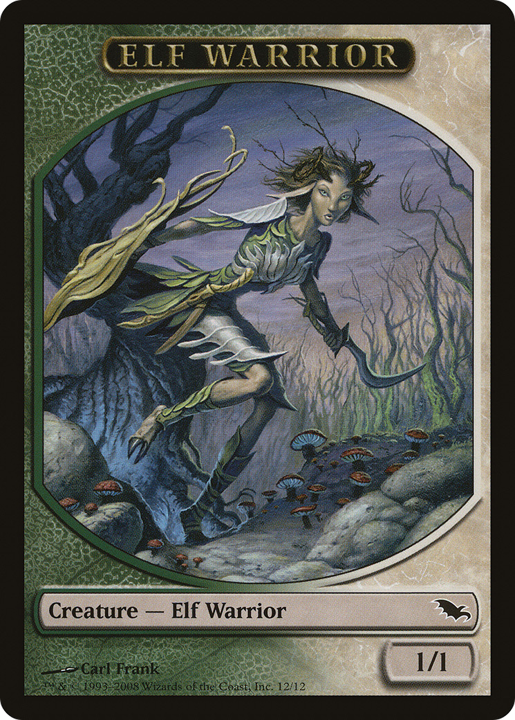 Elf Warrior Token (SHM-012) [Shadowmoor Tokens]