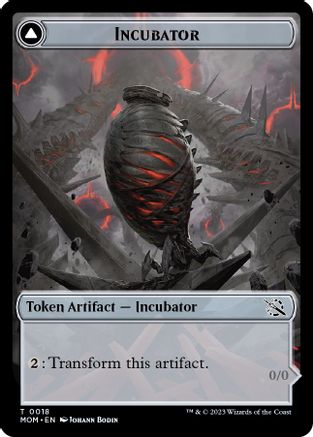 Incubator (0018) // Phyrexian (0018) Double-Sided Token (MOM-018) [March of the Machine] Foil