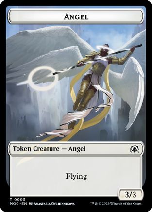 Angel // Demon Double-Sided Token (MOC-3 // 18) [Commander: March of the Machine]