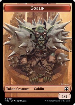 Goblin // Eldrazi Double-sided Token (MOC-24 // 1) [Commander: March of the Machine]