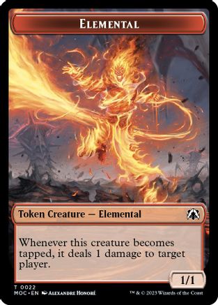 Elemental // Faerie Double-sided Token (MOC-22 // 11) [Commander: March of the Machine]