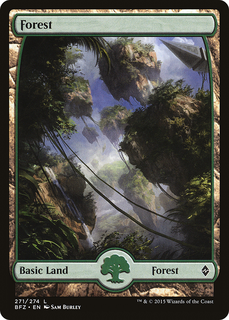 Forest (271) - Full Art (BFZ-271) [Battle for Zendikar]