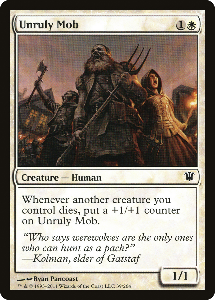 Unruly Mob (ISD-039) [Innistrad] Foil