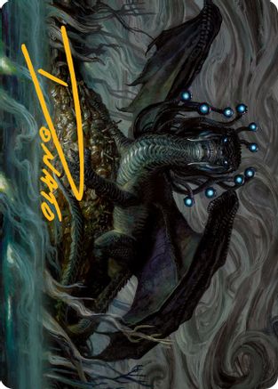 Oculus Whelp Art Card (Gold-Stamped Signature) (ASMOM-015) [Art Series: March of the Machine]