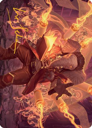 Quintorius, Loremaster Art Card (52/81) (Gold-Stamped Signature) (ASMOM-052) [Art Series: March of the Machine]
