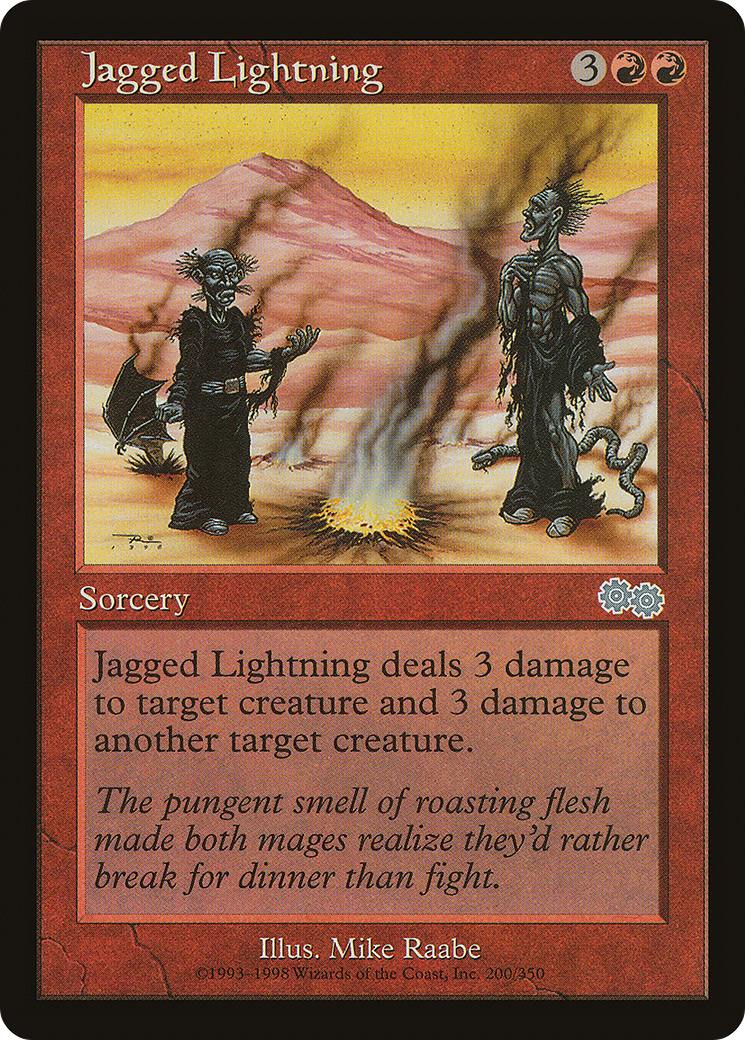 Jagged Lightning (USG-200) [Urza's Saga]