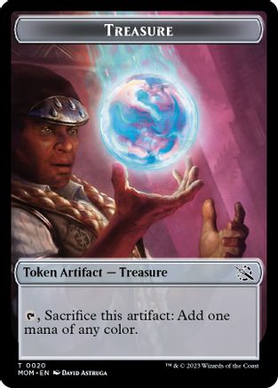 Treasure (0020) // Vampire Double-Sided Token (MOM-20 // 3) [March of the Machine] Foil