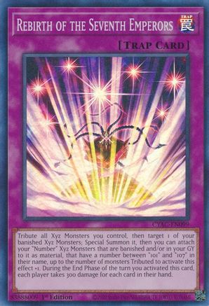Rebirth of the Seventh Emperors (Super Rare) (CYAC-EN099) - Cyberstorm Access 1st Edition