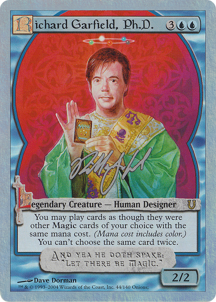 Richard Garfield, Ph.D. (Alternate Foil) (UNH-044) [Unhinged] Foil