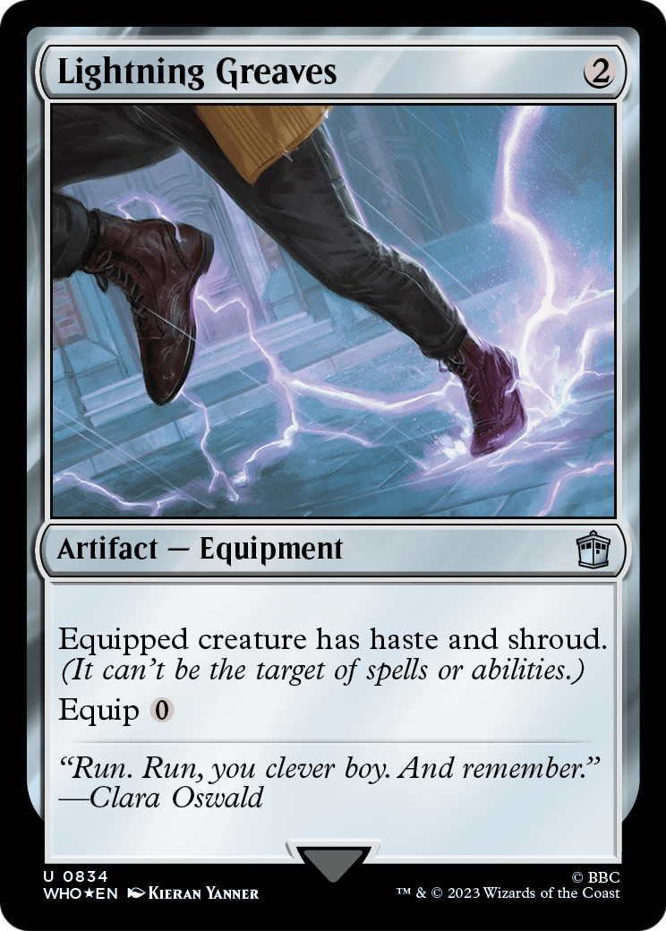 Lightning Greaves (Surge Foil) (WHO-834) [Doctor Who] Foil