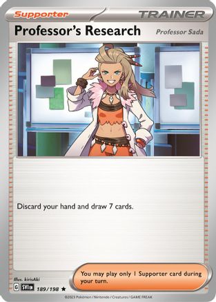 Professor's Research [Professor Sada] (Non-Holo) (189/198) [Deck Exclusives] - Rare