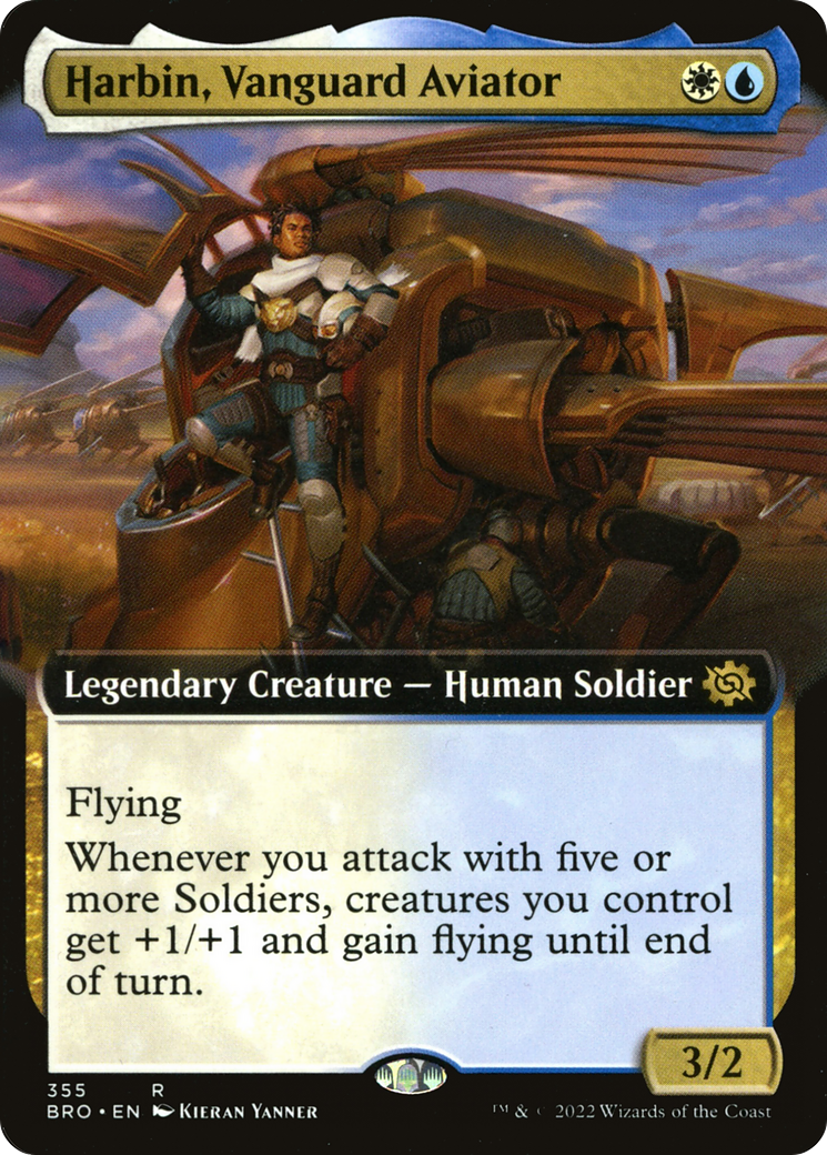 Harbin, Vanguard Aviator (Extended Art) (BRO-355) [The Brothers' War] Foil