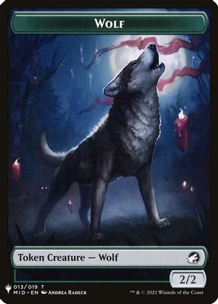Wolf // Vampire Double-Sided Token (LIST-13 // 1) [The List Reprints]