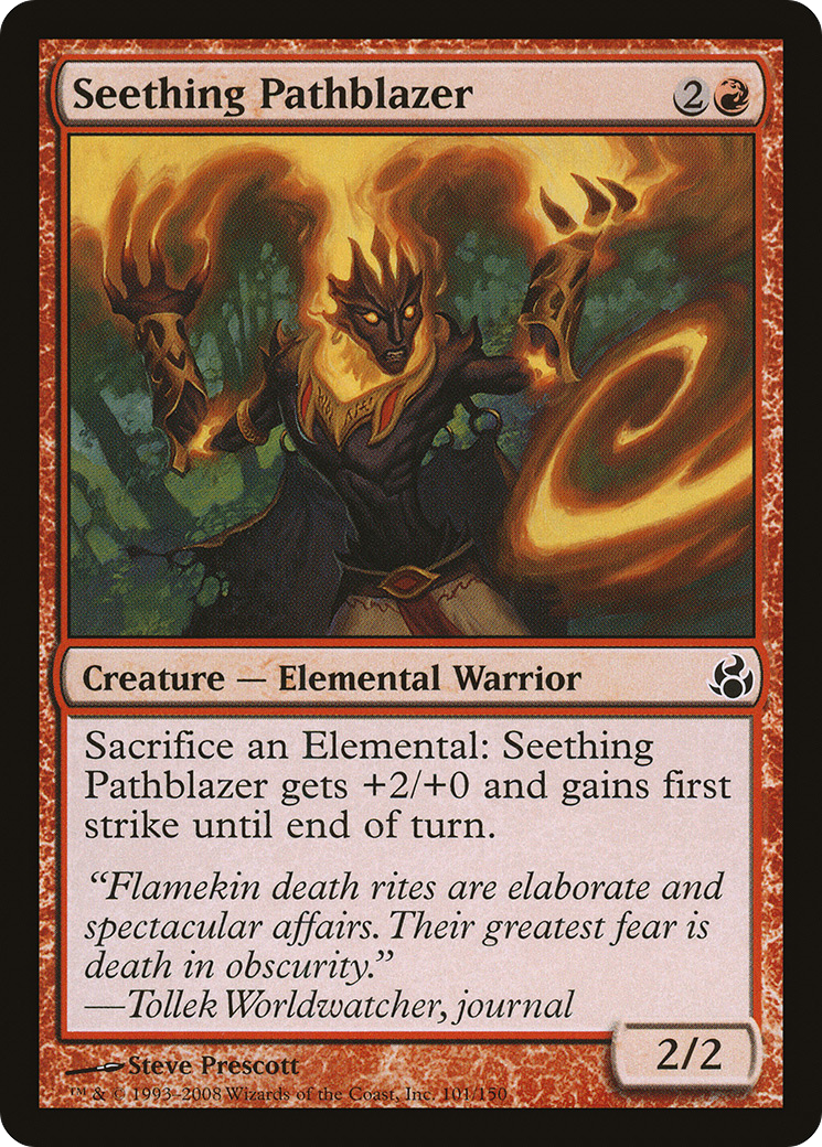 Seething Pathblazer (MOR-101) [Morningtide] Foil