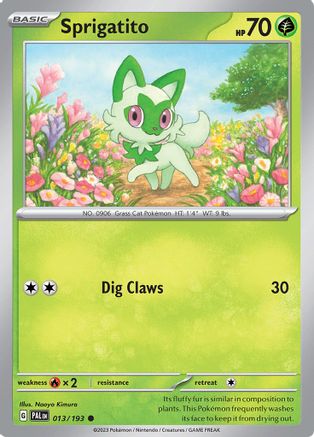 Sprigatito (013/193) [SV02 Paldea Evolved] - Common
