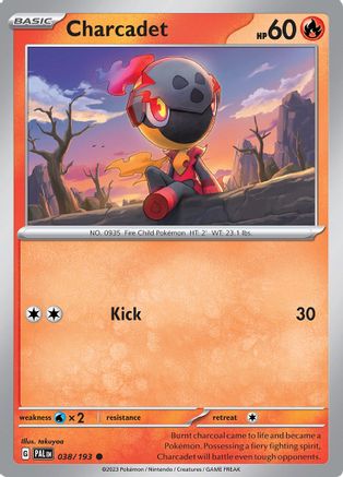 Charcadet (038/193) [SV02 Paldea Evolved] Reverse Holofoil - Common